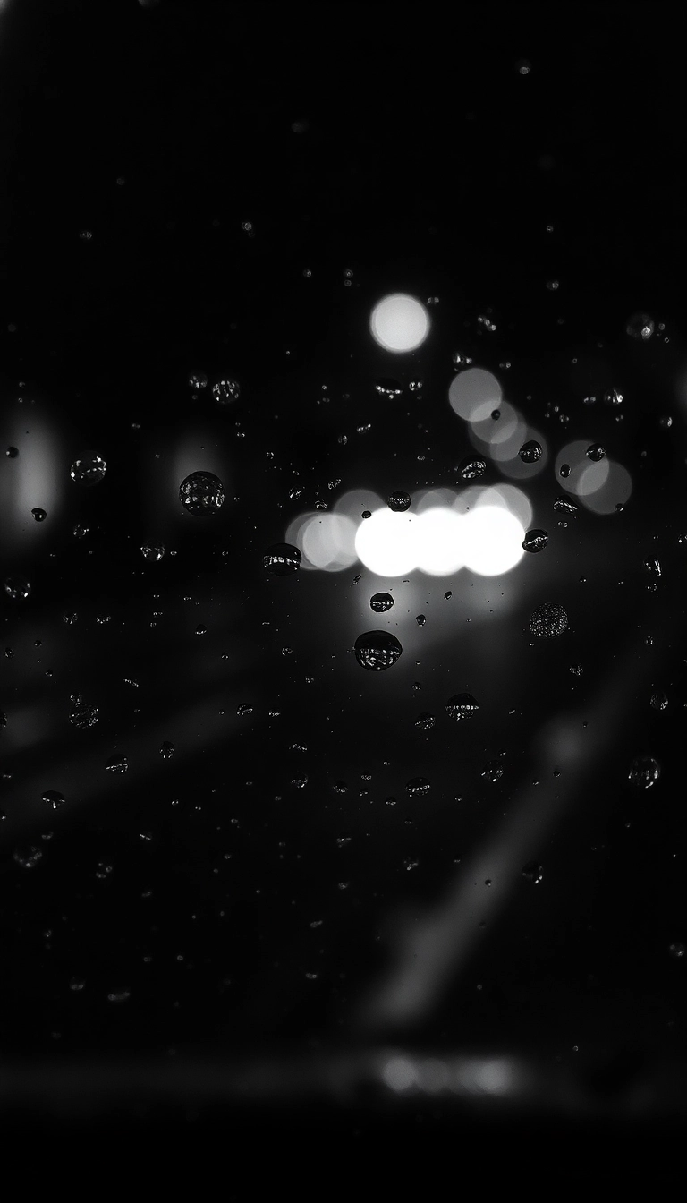 HD iPhone Night Car Rain Scenic Background